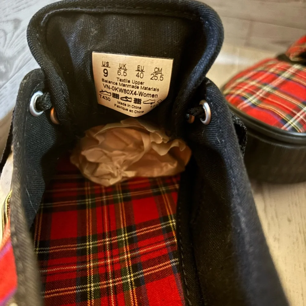 Vans Tartan Plaid Platform Shoes - Picture 4 of 4